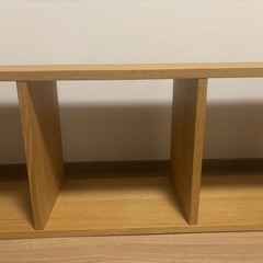 【お譲り先決定
】無印　スタッキングシェルフ5段(オーク材) の画像