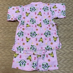 女児90サイズ 甚平ピンク/ワンワン&うーたん 美品の画像