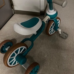 三輪車 二輪車 子供 幼児用 自転車 3in1 キッズバイク  グリーンの画像