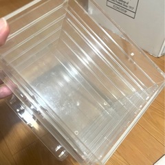 ★配送不可   無印良品  アクリルケース5段・DVDファイル×2・ボックスケース   4点セット  バラ売り不可の画像