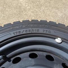 三菱アイ　DUNLOP　スタッドレスタイヤ4本セットの画像