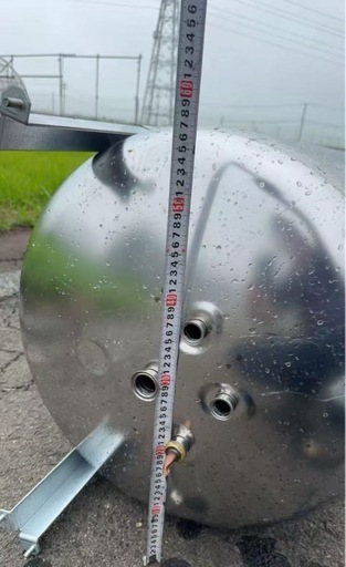 半切りステンレス製貯水タンク、ドラム缶代わりの焼却炉などに　引き取りも対応します 引き取り宮城仙台】 ステンレス製貯水タンク、ドラム缶代わりの