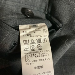 シンプリシテプリュス　ジョイントワークス　スラックス　グレー　サイズ46(M) ウエスト平置き39、総丈95、股下73センチの画像