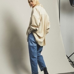 【MAISON SPECIAL】 コーデュロイシャツ ベージュの画像