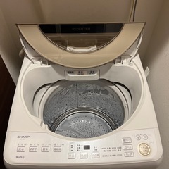 シャープ 9.0kg 全自動洗濯機 SHARP ES-GV9E-Nの画像