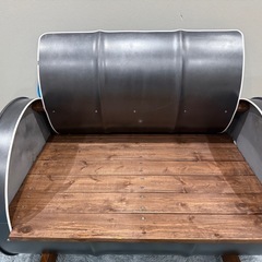 早い者勝ち。ドラム缶リメイク家具セット（チェア＋テーブル）DIY一点物／引き取り限定  の画像