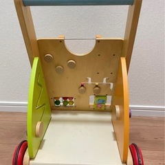 木製カラフル押し車 知育おもちゃの画像