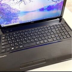 【発送のみ】【副業におすすめ！！】2025 8月分⑭ Windows10 NEC★大画面15インチ★ノートパソコン i3 バッテリー良好、キーボードほぼ新品はじめての副業、ビデオ会議の参加に最適 DVDドライブの画像