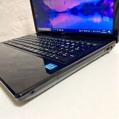 【発送のみ】【副業におすすめ！！】2025 8月分⑭ Windows10 NEC★大画面15インチ★ノートパソコン i3 バッテリー良好、キーボードほぼ新品はじめての副業、ビデオ会議の参加に最適 DVDドライブの画像