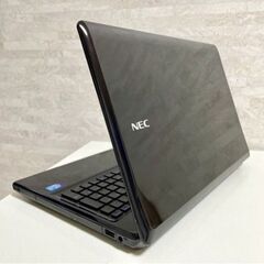 【発送のみ】【副業におすすめ！！】2025 8月分⑭ Windows10 NEC★大画面15インチ★ノートパソコン i3 バッテリー良好、キーボードほぼ新品はじめての副業、ビデオ会議の参加に最適 DVDドライブの画像