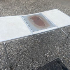 BBQ、コンロとテーブル、の画像