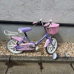 ブリヂストン　子供用自転車 補助輪付き　16インチの画像