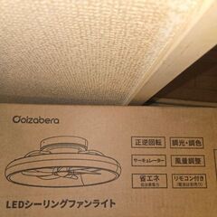 新品　電気代節約　正逆回転 夏冬OK　シーリングファンライト 50cm 無段階調光調色 6段階風量の画像