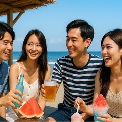 女性ラス1🏖由比ヶ浜🍻海の家飲み会🍺女性主催 ♫ 遅刻OK…