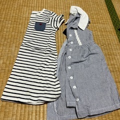 110 ワンピース　女の子　衣類　半袖　タンクトップの画像