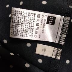 GUドット柄フリルブラウス　の画像
