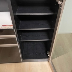 キッチンボード 食器棚 幅120cm コンセント付きの画像