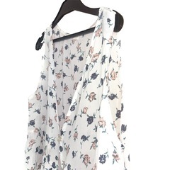 【美品】エムシーシスター❤ノースリーブロングカーディガン　花柄の画像