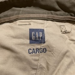 古着 GAP USA w33 カーゴパンツ ブラウン ダブルニー オールド 太めの画像