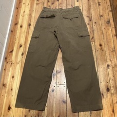 古着 GAP USA w33 カーゴパンツ ブラウン ダブルニー オールド 太めの画像