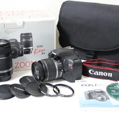 超美品✨ Canon Kiss X4 ダブルズームセット 一眼レフカメラの画像