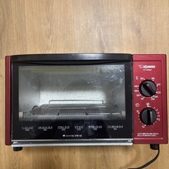 象印 ZOJIRUSHI オーブントースター こんがり倶楽部 メタリックレッド ET-WM22-RMの画像
