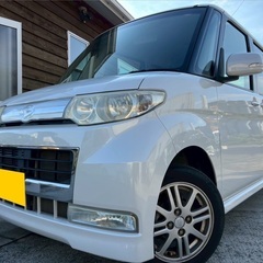 特別仕様車☆月々9千円〜分割可❗️車検付き！【名義変更代込み】広い車内！大人気‼️ダイハツ タントカスタム☆Bluetoothナビ付き☆走行中DVD見れます☆純正アルミ☆事故修復歴無し☆便利なスライドドア☆ドライブレコーダー☆そのまま乗って帰れます！の画像