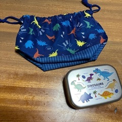 アルミ　弁当箱　弁当袋セットの画像