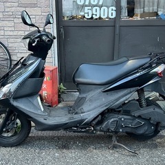 アドレスv125s カスタムマフラー　実動書類鍵有の画像