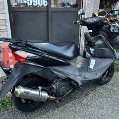 アドレスv125s カスタムマフラー　実動書類鍵有の画像
