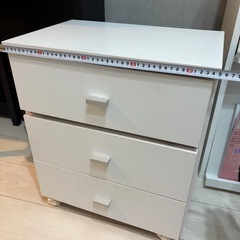 ミニドレッサー 白の画像