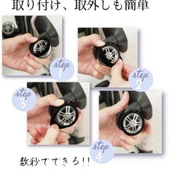 スーツケース キャスターカバー 静音シリコン騒音低減 傷防止 汚れ防止 ブラックの画像