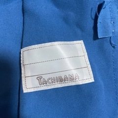 長袖　スモック　青の画像