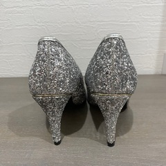 
ESPERANZA エスペランサ　シルバーグリッター ハイヒール 21.5cmの画像