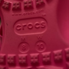 CROCS レインブーツ　ピンクの画像