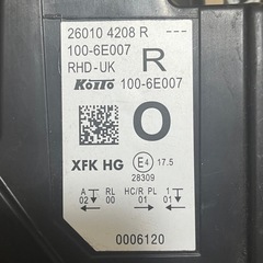 KFKH5H RENAULT KANGOO ルノー カングー純正 LED ヘッドライト ヘッドランプ R側 右のみ コイトKOITO 100-6E007の画像