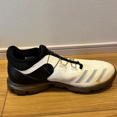 adidas ゴルフシューズ Boaシステム ホワイト/ブラック　26.0の画像