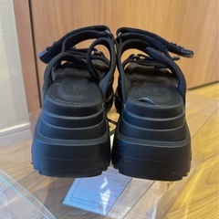 yello TOKYO BLACK SINGLE SNEAKER SANDALSの画像