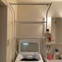 洗濯機➕ラックの画像