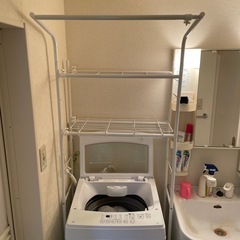 洗濯機➕ラックの画像