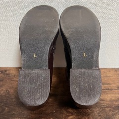 マジェスティックレゴン ブラウン リボン付きレースアップシューズ ヒールの画像