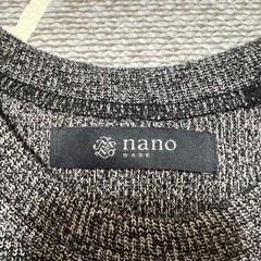 nano universeメンズクルーネックニットの画像