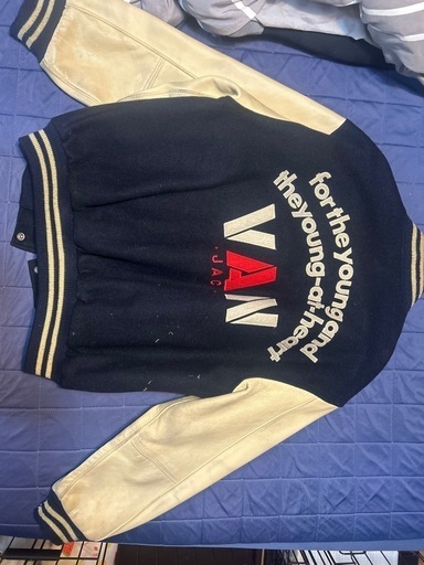 VAN JAC ヴァンヂャケット ジャンパー、ブルゾン ジャケット、上着 Jacket 〜90s 日本製 レザースリーブ アーチロゴ 