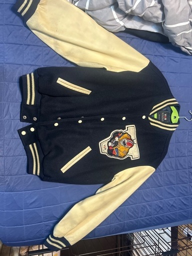 VAN JAC ヴァンヂャケット ジャンパー、ブルゾン ジャケット、上着 Jacket 〜90s 日本製 レザースリーブ アーチロゴ スタジャン