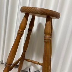 青山アンティークshop木製のスツール椅子の画像