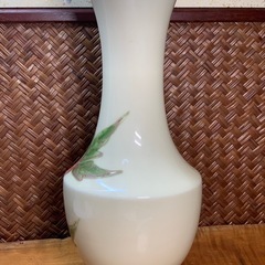配送可能　有田焼 琥山窯 花生 大花絵 小野琥山 鳳仙窯 昭和レトロ 良品 花瓶 花入 茶道具　華道具　アンティーク　 花瓶 花器 花入　在銘の画像