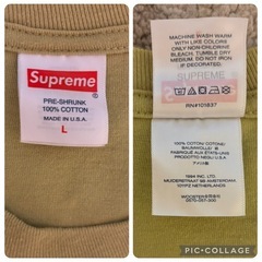 ✨希少・美品✨ Supreme 死神 Tシャツ L カーキ スカル 大判プリントの画像