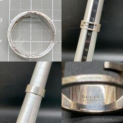 GUCCI グッチ Ag925 ブランデッド リング 15号 表記16 指輪 ブランド シルバー ブランドロゴ ユニセックス メンズレディースの画像