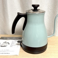 Toffy 温度計付き電気ケトル ペールアクアの画像