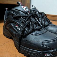 新品未使用）FILA スニーカー（ブラック）24cmの画像